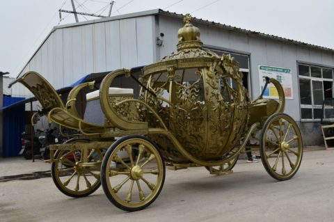 Golden carriage hollywood movie cinderella’s pumpkin