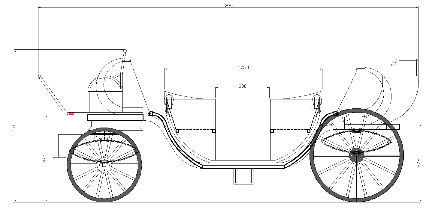 royal horse carriage dimentions