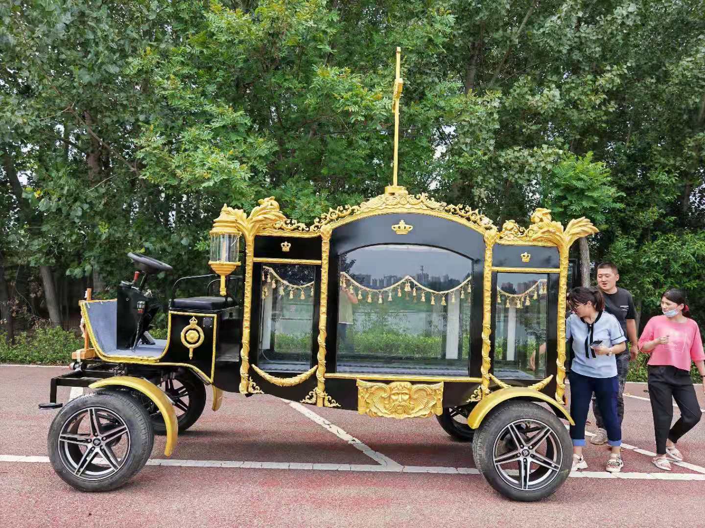 funeral coffin carriage manufacturer electric chuck wagon for funeral