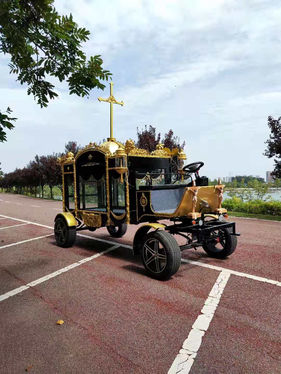 funeral coffin carriage manufacturer electric chuck wagon for funeral