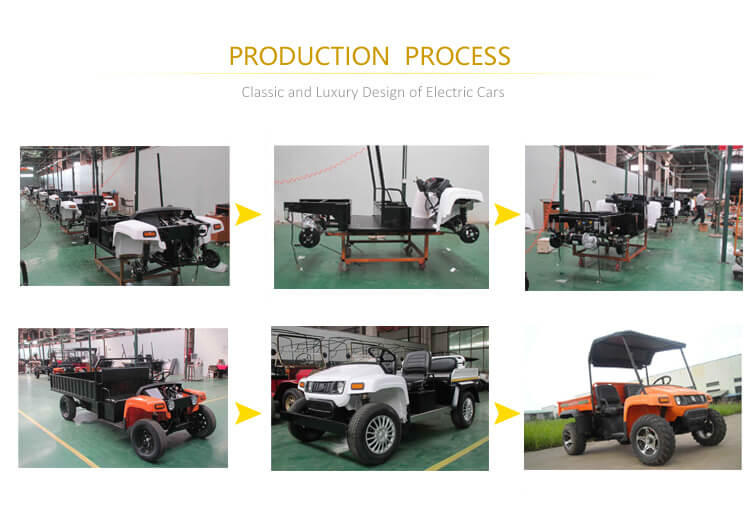 production line of a utility industrial cart step by step